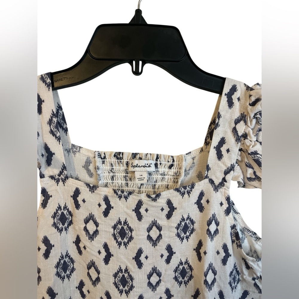 Girls’ Splendid Ikat Ruffle Dress - Picture 2 of 4
